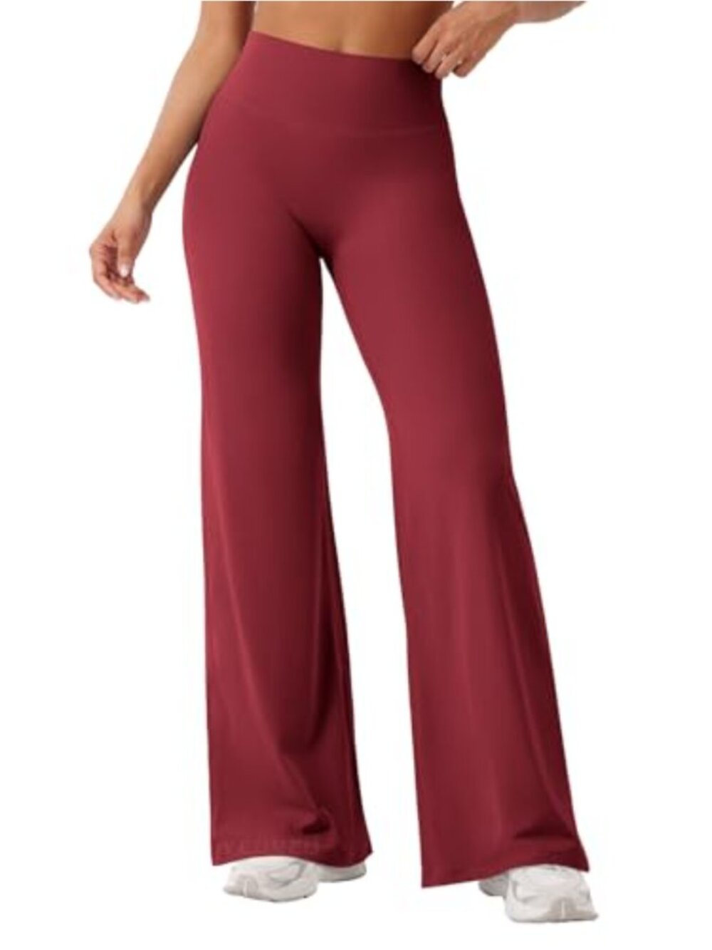 High Waist Wide Leg Yoga Pants No Front Seam Buttery Leggings